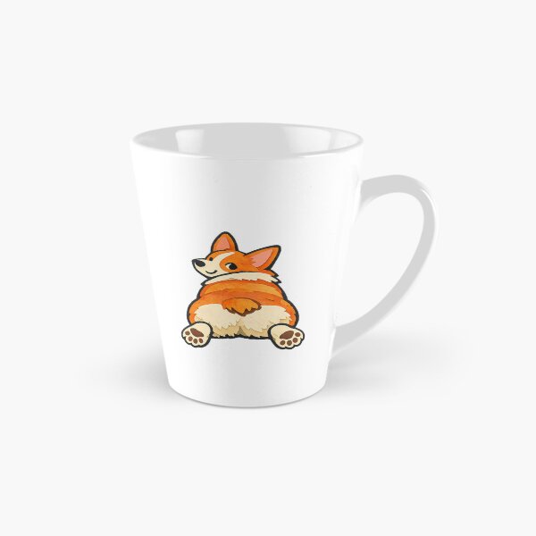 Item preview, Splooting Corgi Fluffy Butt and Back Paws designed and sold by eignvalue.