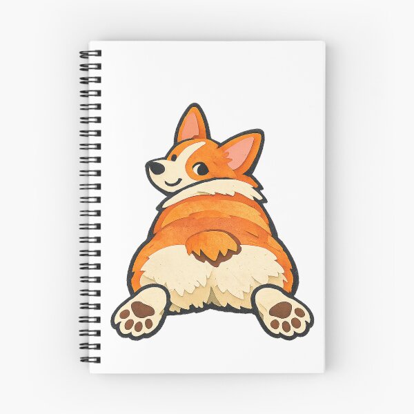 Item preview, Splooting Corgi Fluffy Butt and Back Paws designed and sold by eignvalue.