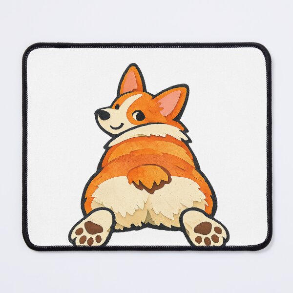 Item preview, Splooting Corgi Fluffy Butt and Back Paws designed and sold by eignvalue.
