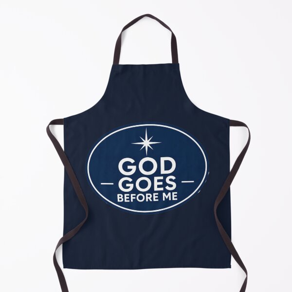Item preview, God Goes Before Me – Oval Christian Encouragement Sticker designed and sold by The Digital Compass.