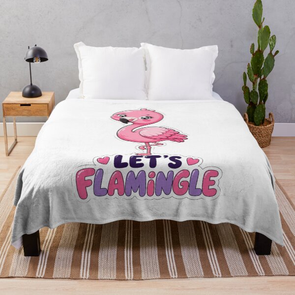 Item preview, Let's Flamingo Cute Kawaii Flamingo designed and sold by BoosterShop.
