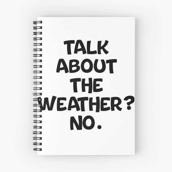 Item preview, Text Typography Talk about the weather? No. Anti-Small-Talk Humor designed and sold by TypeboldStudio.