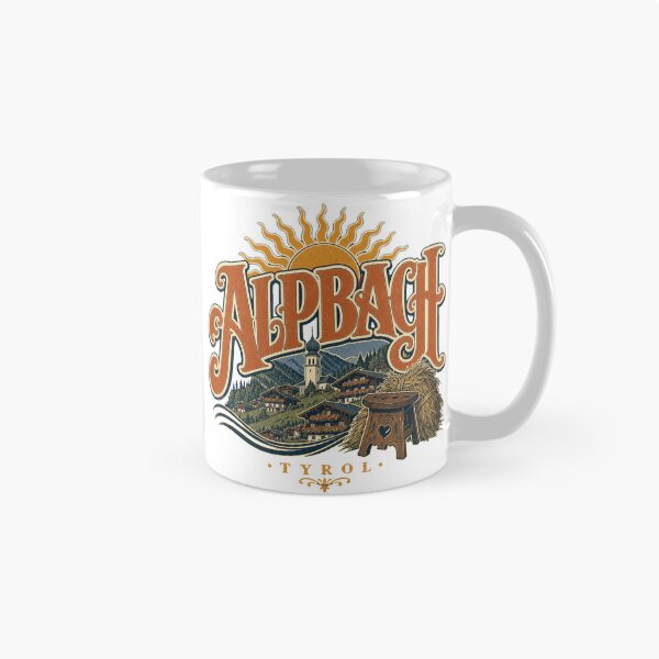 Item preview, Alpbach Austria Ornate Vintage Travel Typography designed and sold by VisualArtsOasis.
