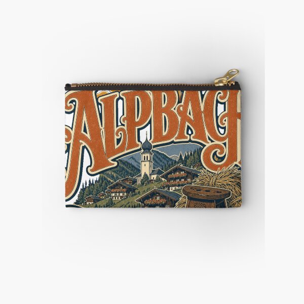 Item preview, Alpbach Austria Ornate Vintage Travel Typography designed and sold by VisualArtsOasis.