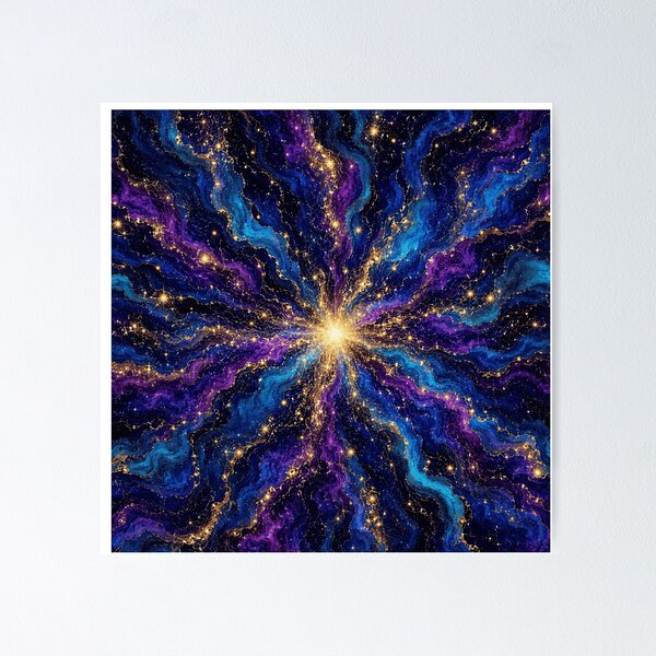 Item preview, Golden Nebula Gold Radial Design designed and sold by Inkworksbyshery.