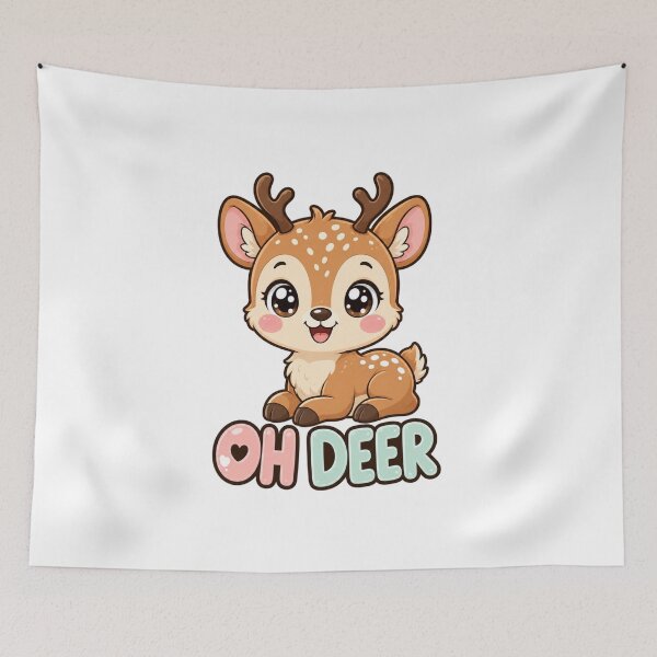 Item preview, Oh Deer Sweet Kawaii Deer designed and sold by BoosterShop.