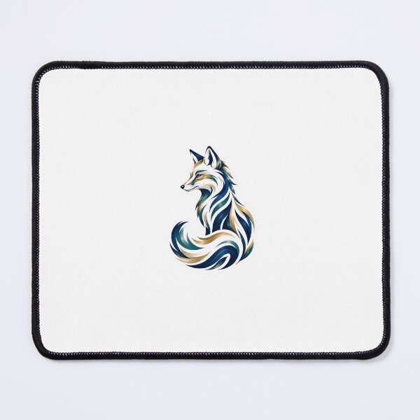 Item preview, Majestic Blue and Gold Ornate Wolf designed and sold by Arts Design 15.