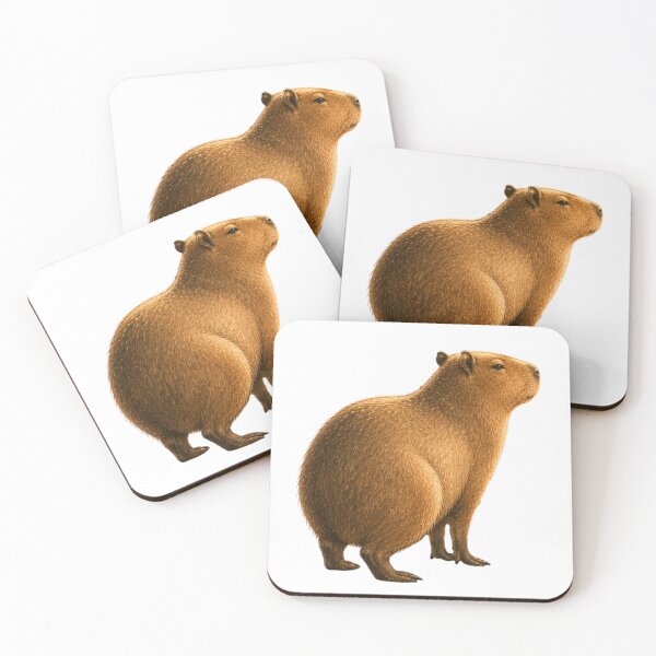 Item preview, Minimalist Capybara Vintage Rustic Wildlife Art designed and sold by AQUILAKREO.