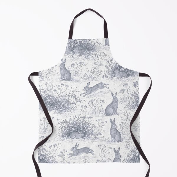 Item preview, Winter Hare Toile Seamless Pattern | Frosted Woodland Toile Cool Grey designed and sold by StickyGuys.