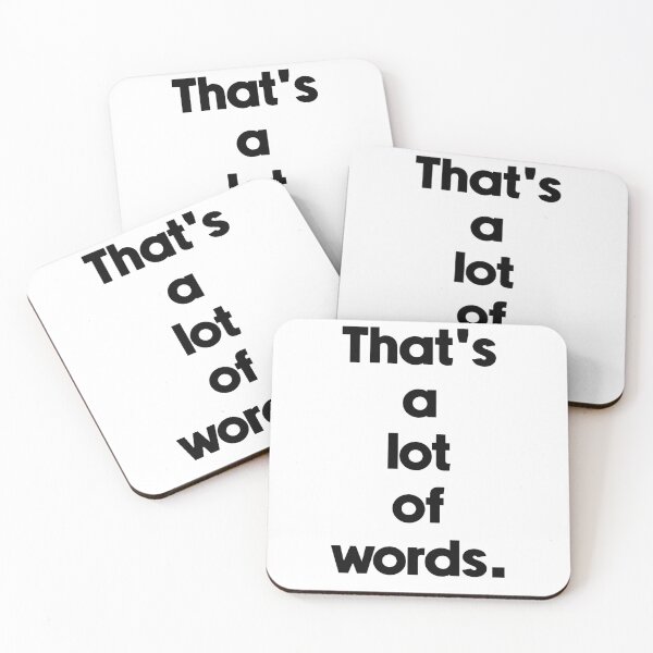 Item preview, Text Typography That's a lot of words. Anti-Small-Talk Humor designed and sold by TypeboldStudio.