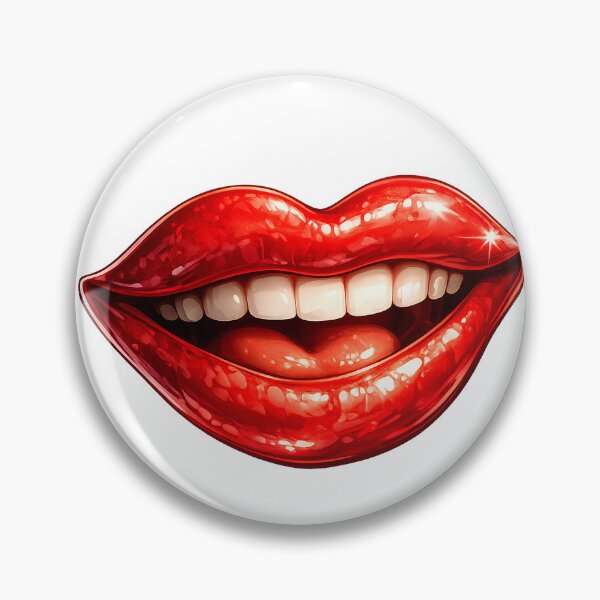Item preview, Happy Lips | Smiling Red Lips Pop Art Cartoon T-Shirt designed and sold by CalmMandala.