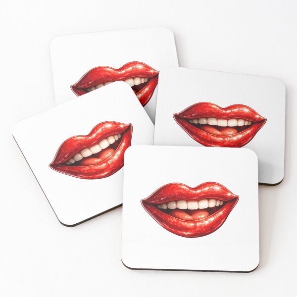 Item preview, Happy Lips | Smiling Red Lips Pop Art Cartoon T-Shirt designed and sold by CalmMandala.