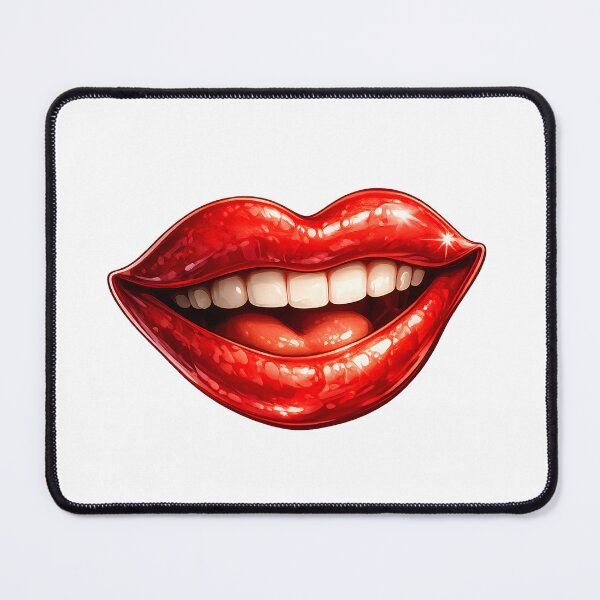 Item preview, Happy Lips | Smiling Red Lips Pop Art Cartoon T-Shirt designed and sold by CalmMandala.
