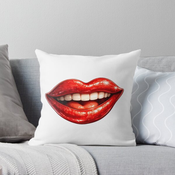 Item preview, Happy Lips | Smiling Red Lips Pop Art Cartoon T-Shirt designed and sold by CalmMandala.