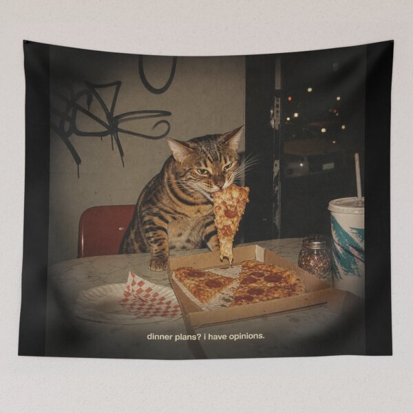 Item preview, Dinner plans? I Have Opinions – Pizza Bengal Cat designed and sold by Bengoer18.
