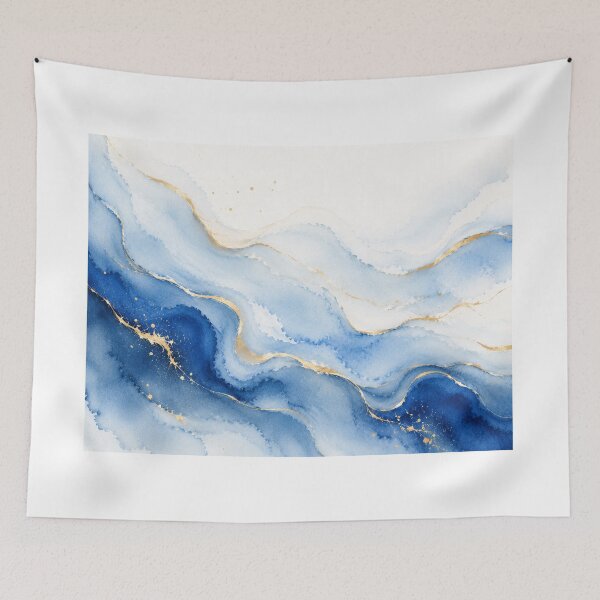 Item preview, Celeste Abstract IV – Fluid Harmony designed and sold by Esencia Argentina.