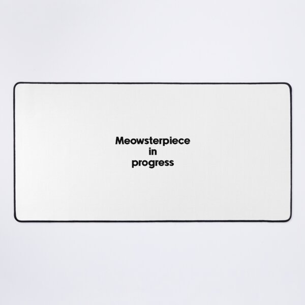 Item preview, Text Typography Meowsterpiece in progress Cat + Art designed and sold by Typetextstudio.