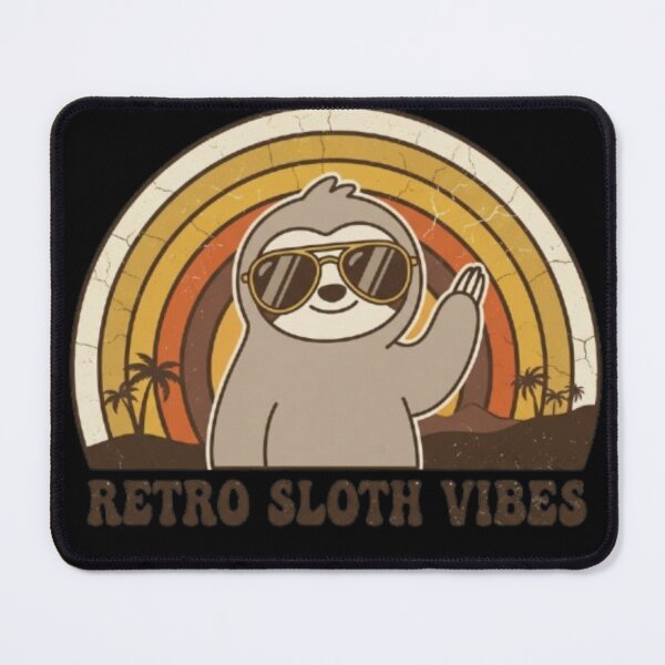 Item preview, Retro Sloth Vibes Cool Animal Graphic designed and sold by DailySparks.