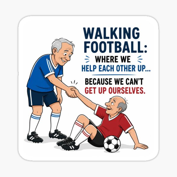 Item preview, Let's go retro. Walking Football. designed and sold by RetroPaul63.