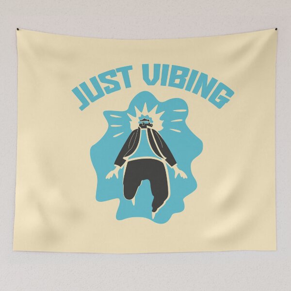 Item preview, Just Vibing Minimalist Positive Vibes Illustration designed and sold by beboplab.