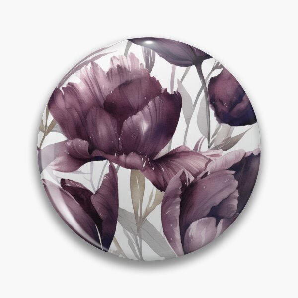 Item preview, Vintage Purple Peony Seamless Design designed and sold by ​Jyoti Digital Artist.