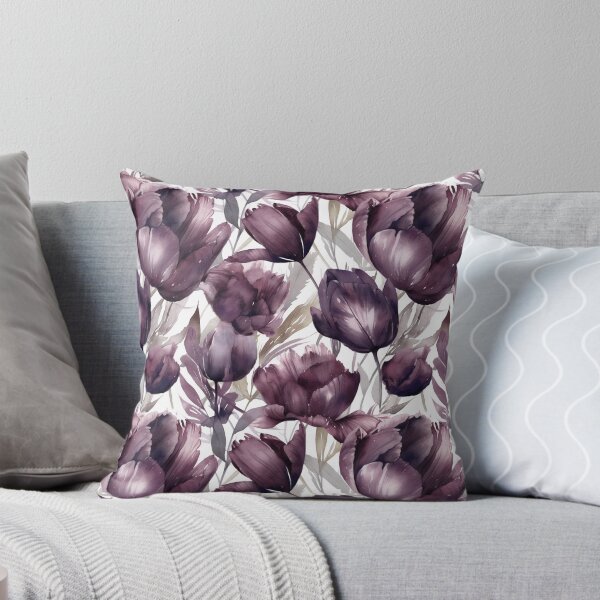 Item preview, Vintage Purple Peony Seamless Design designed and sold by ​Jyoti Digital Artist.