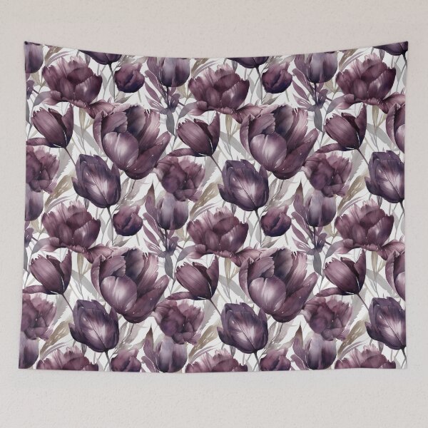 Item preview, Vintage Purple Peony Seamless Design designed and sold by ​Jyoti Digital Artist.