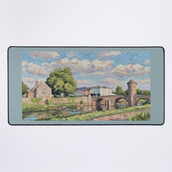 Item preview, Monnow Bridge and Church designed and sold by Pinkgnomie.