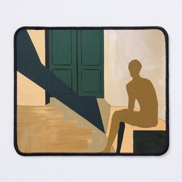 Item preview, Minimalist Seated Silhouette Art Print designed and sold by Moodzu.