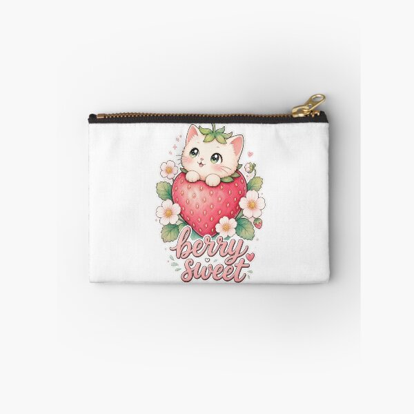 Item preview, Strawberry Peek Kitty designed and sold by Kitty-and-Cat.