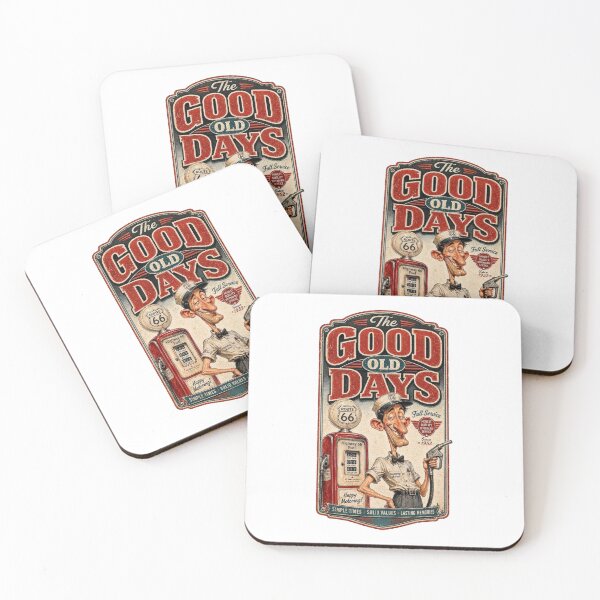 Item preview, The Good Old Days Vintage Gas Station Attendant  designed and sold by Wilcox PhotoArt.
