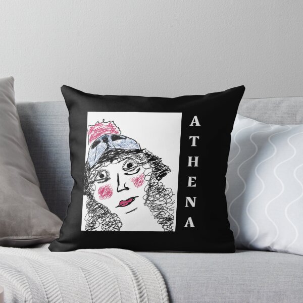 Item preview, Dark Athena - Whimsical Sketch Portrait - Indie Art Illustration designed and sold by Kapsula2023.