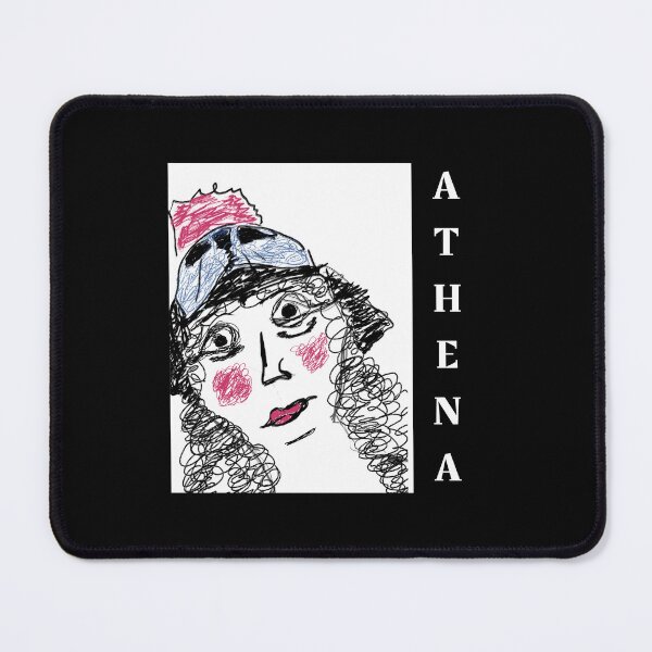 Item preview, Dark Athena - Whimsical Sketch Portrait - Indie Art Illustration designed and sold by Kapsula2023.
