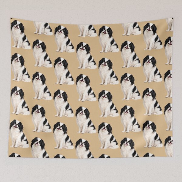 Item preview, Japanese Chin Dog White and Black designed and sold by BackgroundND.