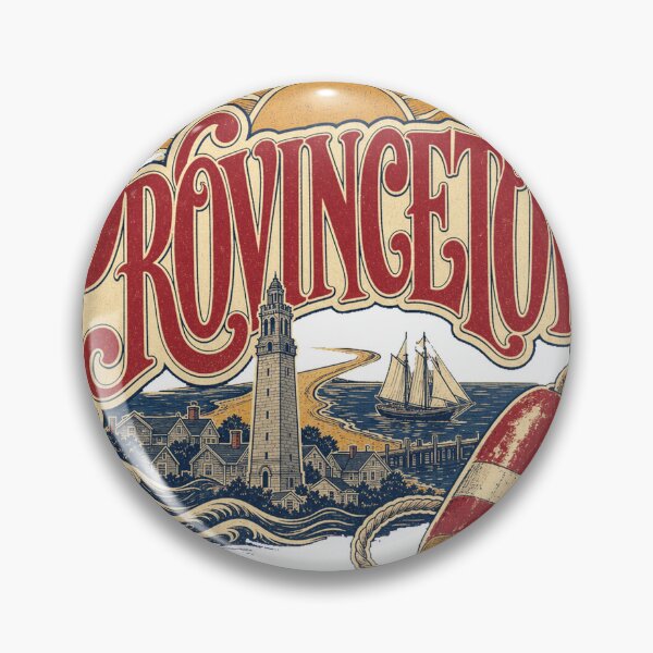 Item preview, Provincetown Massachusetts Retro Hand Drawn Sign Lettering designed and sold by VisualArtsOasis.