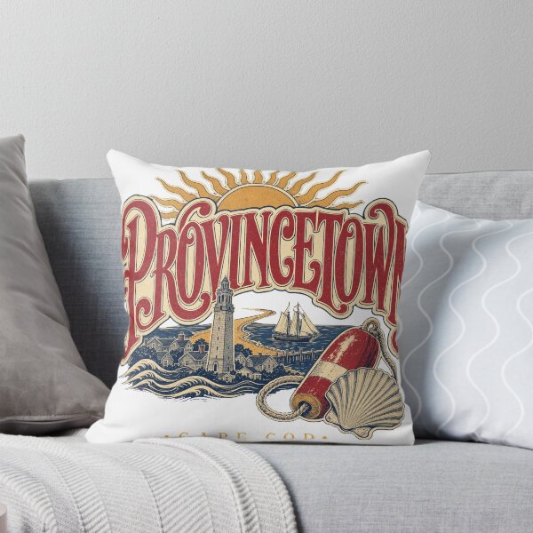 Item preview, Provincetown Massachusetts Retro Hand Drawn Sign Lettering designed and sold by VisualArtsOasis.