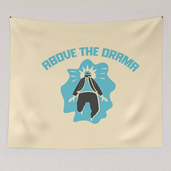 Item preview, Above the Drama Minimalist Positive Vibes Illustration designed and sold by beboplab.
