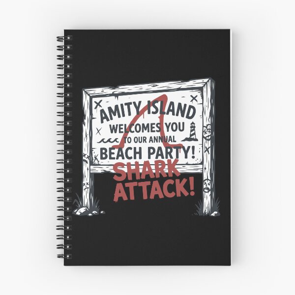 Item preview, Amity Island Beach Party Shark Attack Vintage Sign designed and sold by Brexmore3.