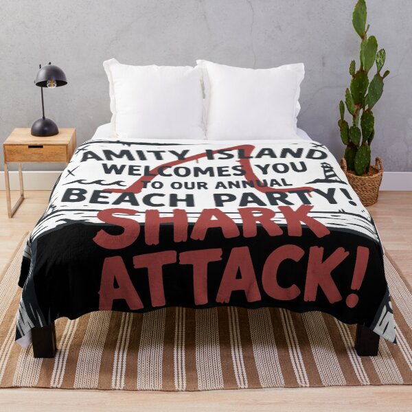 Item preview, Amity Island Beach Party Shark Attack Vintage Sign designed and sold by Brexmore3.