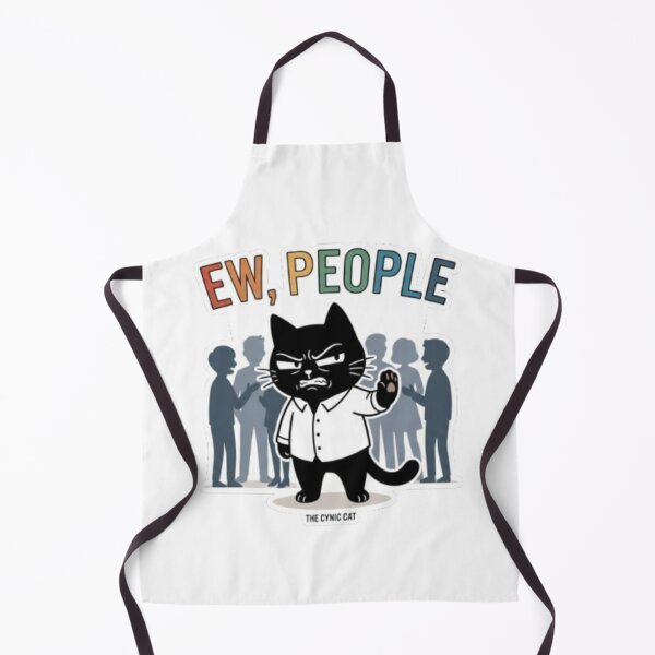 Item preview, Cynical Black Cat - "Ew, People" designed and sold by Gabzerinho.