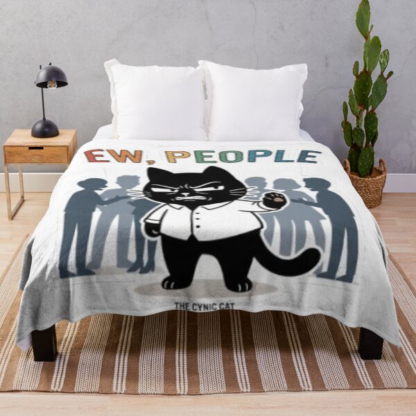 Item preview, Cynical Black Cat - "Ew, People" designed and sold by Gabzerinho.