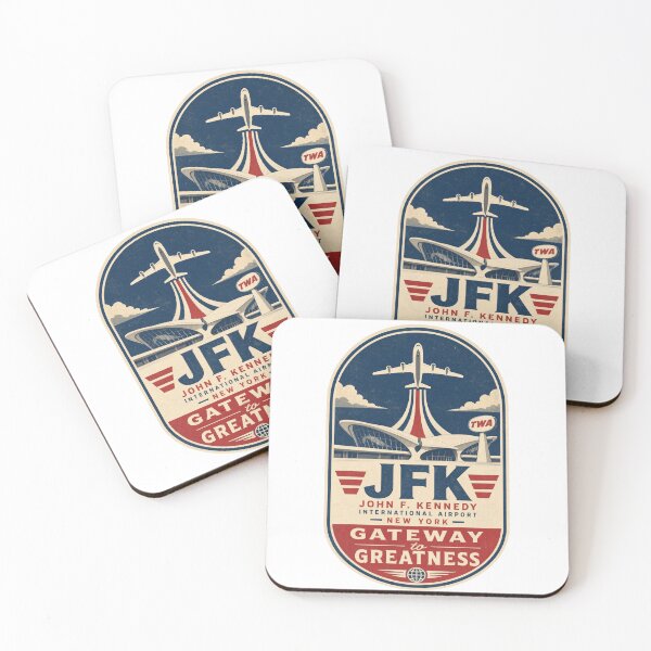 Item preview, JFK Retro Travel Badge – Gateway to Greatness – New York Airport Nostalgia – Vintage Aviation Art designed and sold by bobscraze.