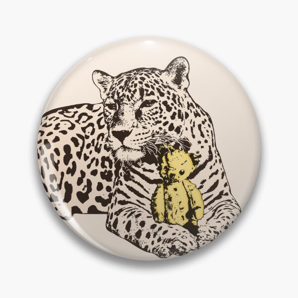 Item preview, Everybody Needs Somebody - Sepia Jaguar with Teddy Bear designed and sold by LittleMissTyne.