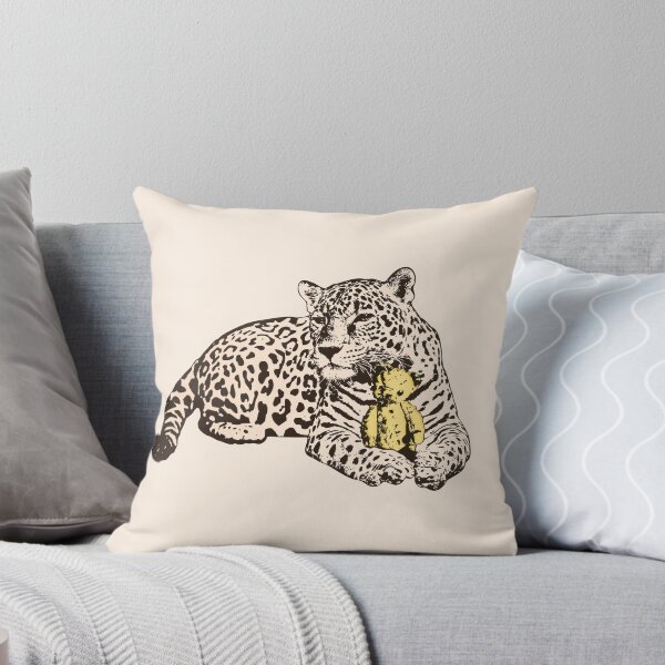 Item preview, Everybody Needs Somebody - Sepia Jaguar with Teddy Bear designed and sold by LittleMissTyne.