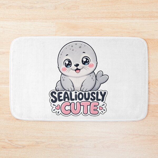 Item preview, Sealiously Cute Sweet Kawaii Seal designed and sold by BoosterShop.