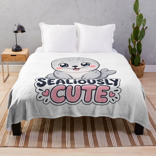Item preview, Sealiously Cute Sweet Kawaii Seal designed and sold by BoosterShop.