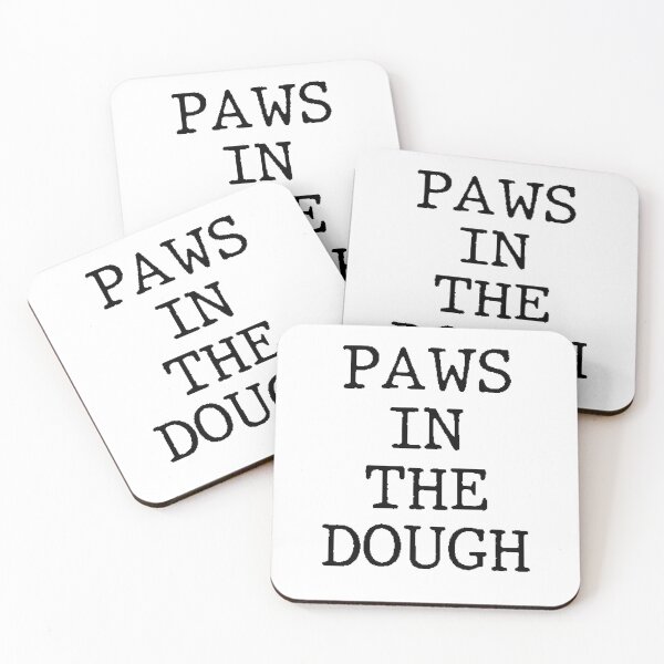 Item preview, Text Typography Paws in the dough Cat + Baking designed and sold by Typetextstudio.