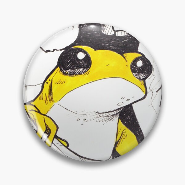 Item preview, Milo and Sophie Yellow Frog Inktober 2025 designed and sold by KrowKami.