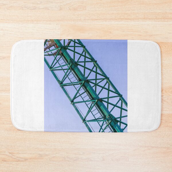 Item preview, Green Crane Arm and Metal Construction Structure Against Clear Blue Sky, Industrial Engineering Detail designed and sold by Nmallia.