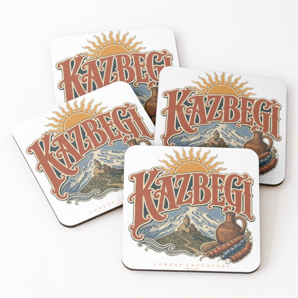 Item preview, Kazbegi Georgia Vintage Type Emblem Travel Art designed and sold by VisualArtsOasis.